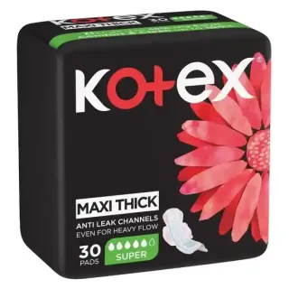 Kotex Maxi Thick Super Sanitary Pads 30'S