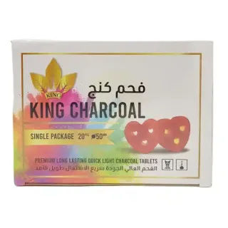 King Charcoal Heart 20Pcs Kch-20