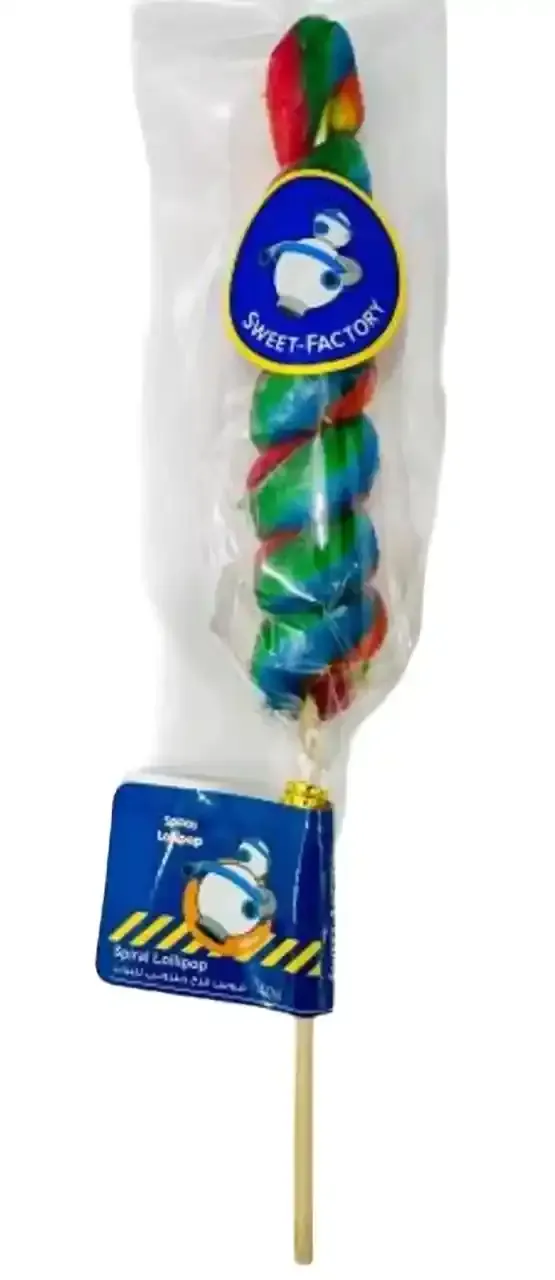 Sweet Factory Spiral Lollipop 40g