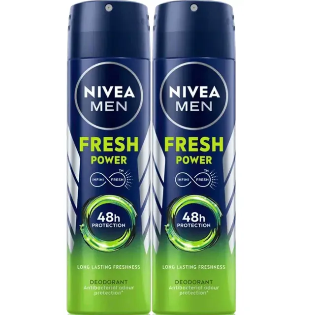 Nivea Deodorant Spray Men Fresh Power 150 ml x 2