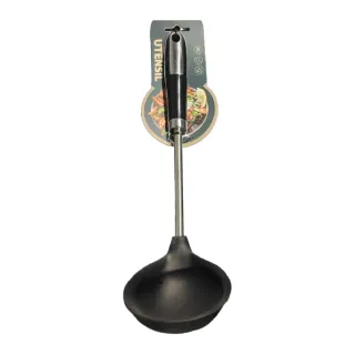 Home Pro Black Handle Ladle