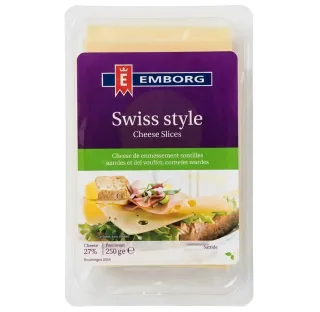 Emborg Swiss Sliced Cheese 150g