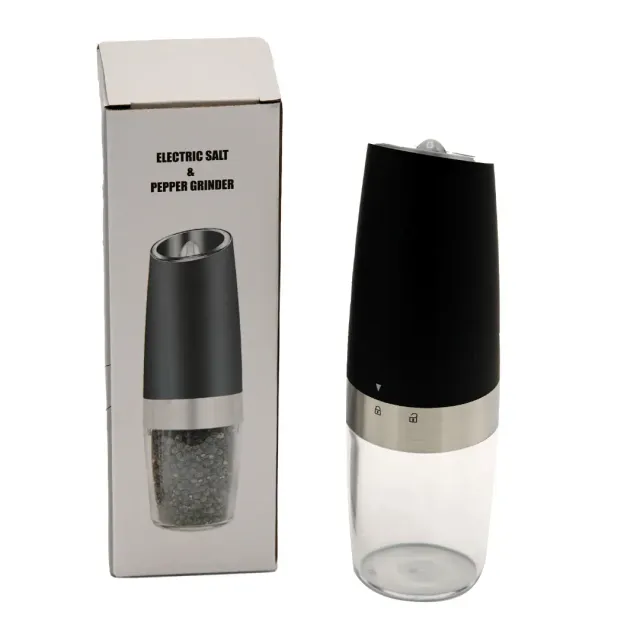 Add Rechargable Gravity Electric Pepper & Salt Mill Set