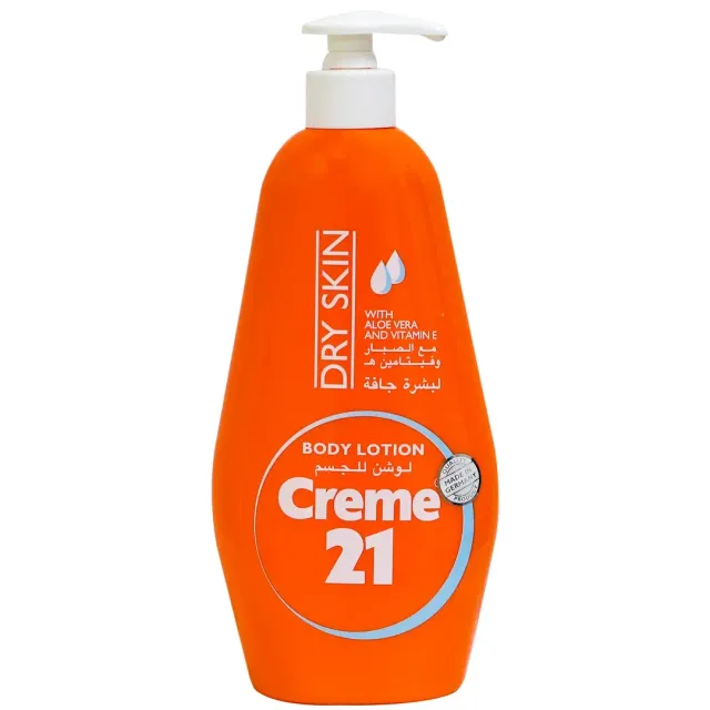 Crème 21 Body Lotion Dry Skin With Aloe Vera & Vitamin E 600ml