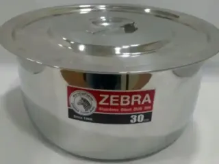 زيبرا مقلاة هندية ستانلس ستيل 26سم