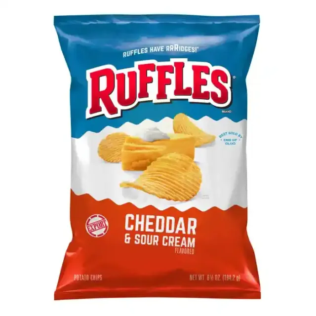 Ruffles Cheddar & Sour Cream Chips 184.3g