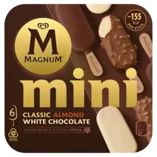 Walls Magnum Mini Classic White 6 x 330 ml