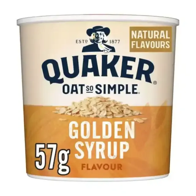 Quaker Oat So Simple Pot With Golden Syrup Oats 57G