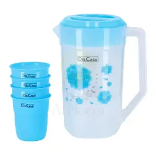 Delcasa Water Jug & Cups Set 4 Pcs