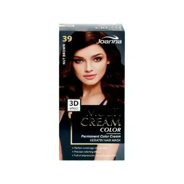 Joanna Permanent Hair Color Cream 39 Nut Brown 1 packet