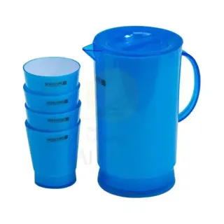ابريق الماء +4 زجاجات