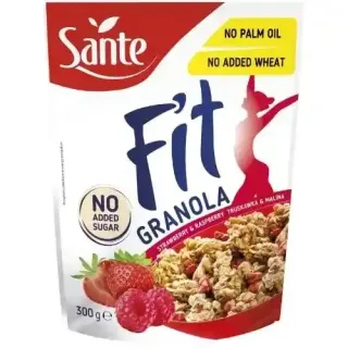 Sante Fit No Sugr Grnla Strawberry Cherry 300G