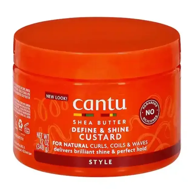 CANTU HAIR GEL SHEA BUTTER DEFINE & SHINE CUSTARD 340G