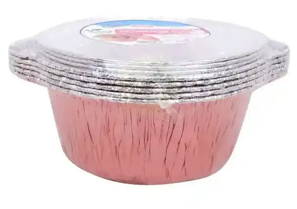 Fun Rnd Aluminium Pot 21X8Cm with Lid 5Pcs 3Sp21