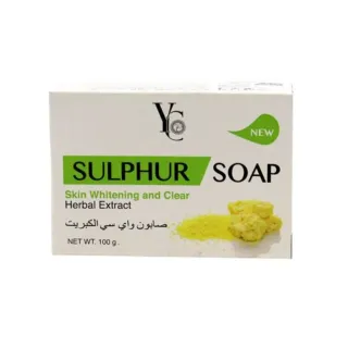 YC Skin Whitening & Clear Herbal Extract Sulfur Soap 100g