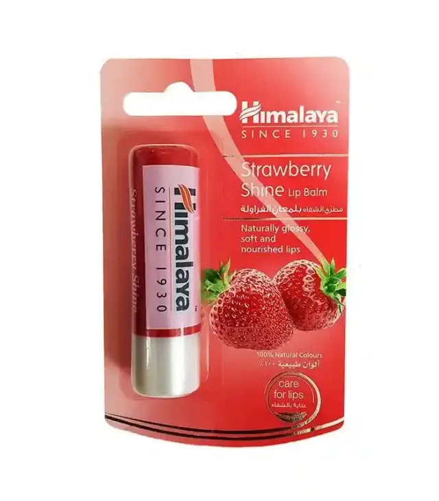 Himalaya Strawberry Shine Lip Balm, 4.5g