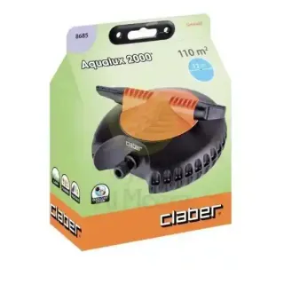 Claber Sprinkler Rotating Aqualux 2000 Black/Orange