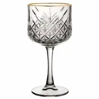 Pasabahce T/L Stemware Gold Rim 440356