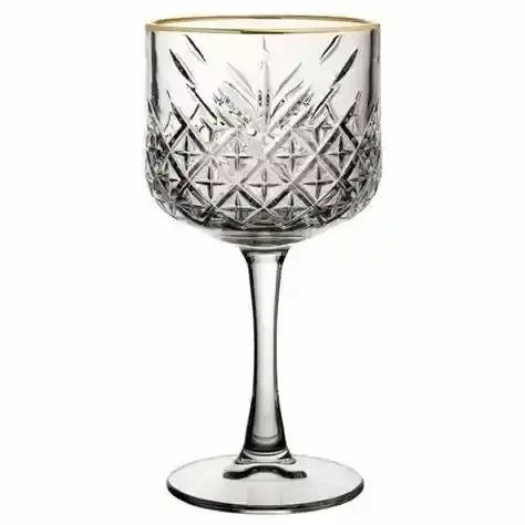 Pasabahce T/L Stemware Gold Rim 440356