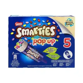 Smarties Pop-Up Vanilla Ice Cream 5Pack 85Gmx5 425Gm