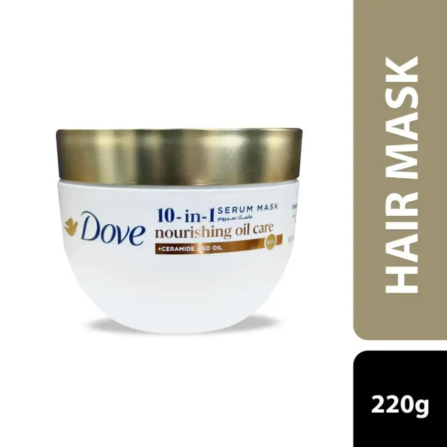 Dove 10-in-1 Hair Serum Mask Nourish 220g