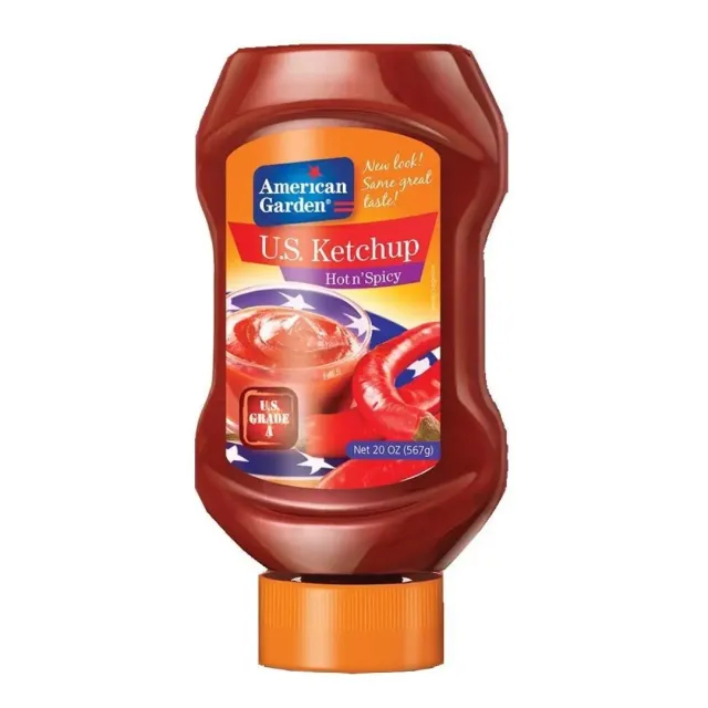 AMERICAN GARDEN KETCHUP HOT & SPICY 567G