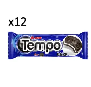 Ülker Tempo Dark Cream Biscuit 36gx12 Pieces