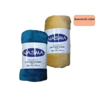 Nasma Soft Fleece Blanket Single Solid Assorted 130 x 180 cm 1 Piece