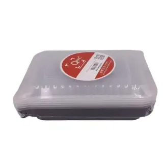 Qpac Mw Container Black 5Pcs 8366 Rect