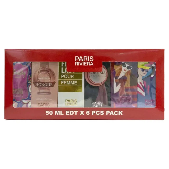 Paris Rivera Eau de Toilette for Women Perfume 50mlx6 Pieces