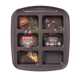 Pyrex Mini Loaf Tray 6 Compartments