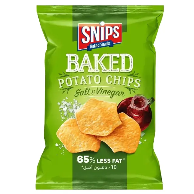 SNIPS BAKED SALT&VINEGR POTATO CHIPS 42G