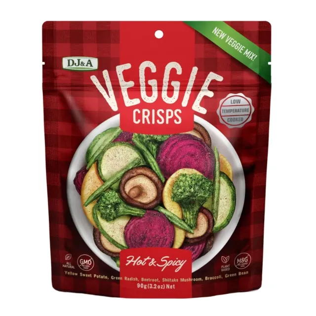 DJ&A Crisps Hot & Spicy Veggie 90 g