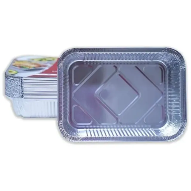 Food Pack Aluminum Container 25 Pcs