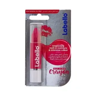 Labello Crayon Lipstick Colour Lip Balm Hot Pink 3g