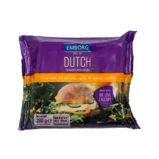 Emborg Dutch Gouda Cheese Slices 200g