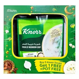 كنور شوربة الفطر 53جم×6+وعاء