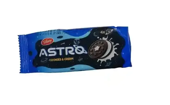 Tiffany Astro Cookies & Cream Sandwich Biscuits 36g