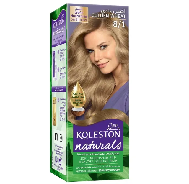 Wella Koleston Naturals Golden Wheat 8/1 Hair Color 1 Piece