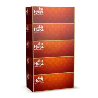 Hala Facial Tissues 200 Sheets x 5