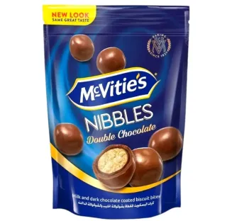 McVitie’s Nibbles Biscuit Bites Double Chocolate 110g