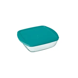 PYREX Square Dish with Plastic Lid 1L 211P000