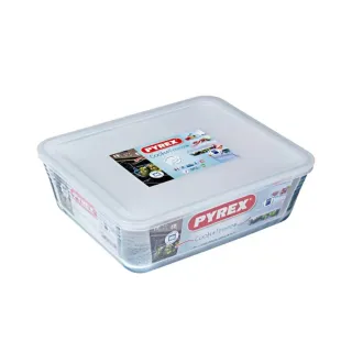 PYREX Rectangle Dish with Plastic Lid 4L 244P000