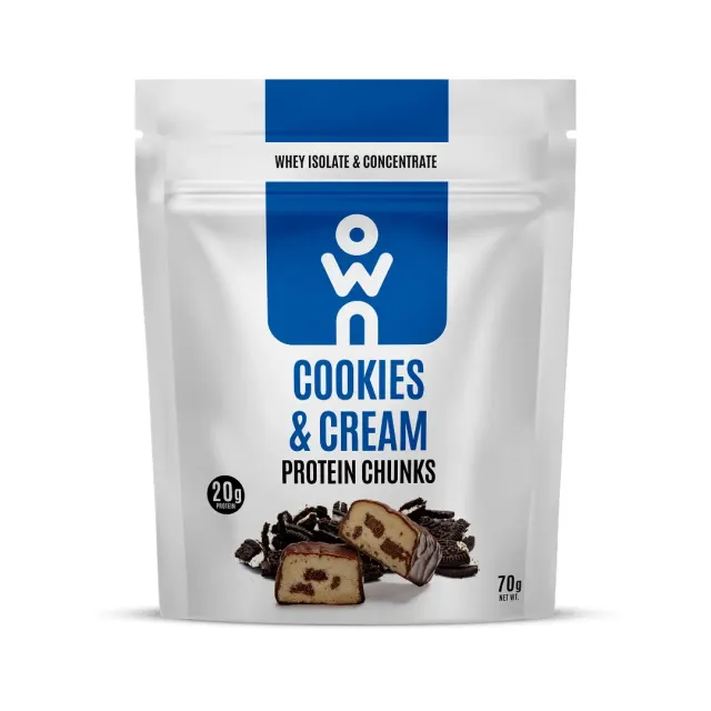 Own Protein Chunks Cookies & Cream 70g