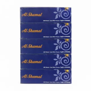 Al Shamal Eco Facl Tissue 2Ply 200Sht@Sp