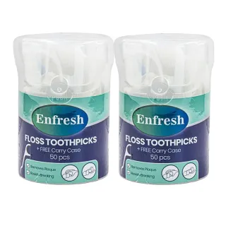 Enfresh Dental Floss Toothpicks 50 Piecesx2 Pack Special Price