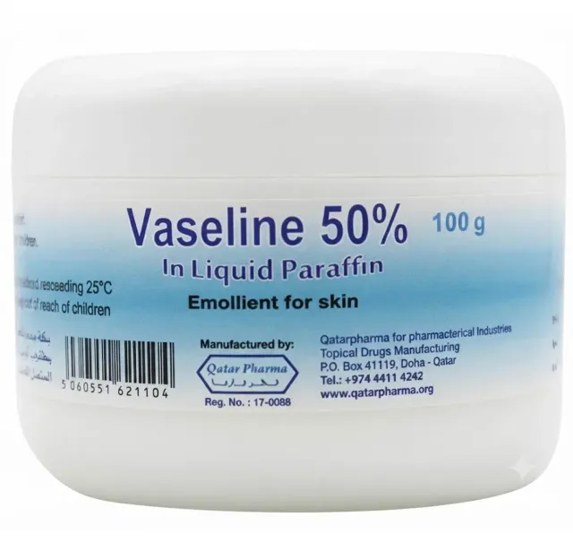 QATAR PHARMA VASELINE 50%LIQ PARAF.100G