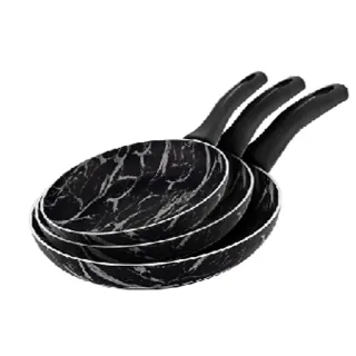 Bonera Frypan Black-White (20-24-28cm) 3pc Set