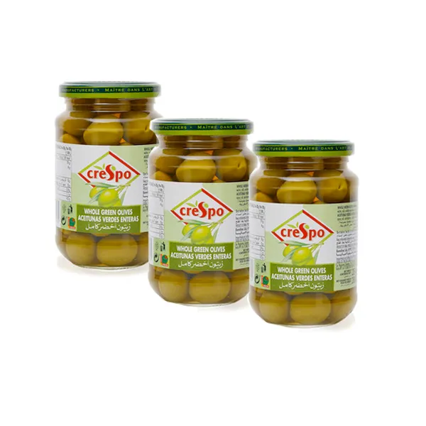 كرسبو - زيتون أخضر كامل 3*354 غرام