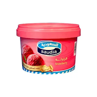 أيسكريم السعودية فراولة 2 لتر